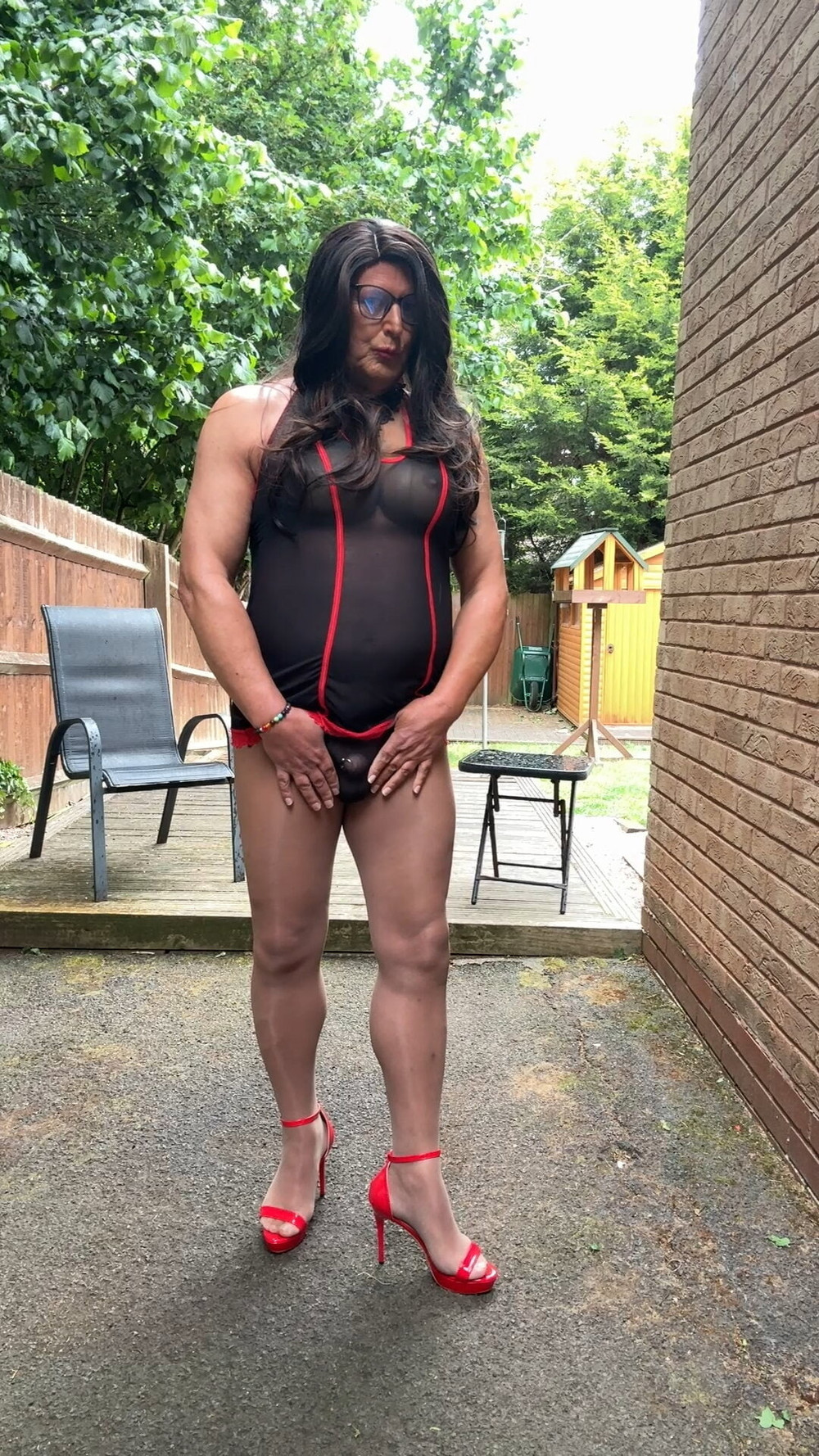 Sexy Crossdresser Kellycd2022 in sexy outfit and pantyhose  #54