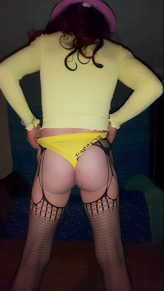 Yellow lil fuck toy shorts  #32