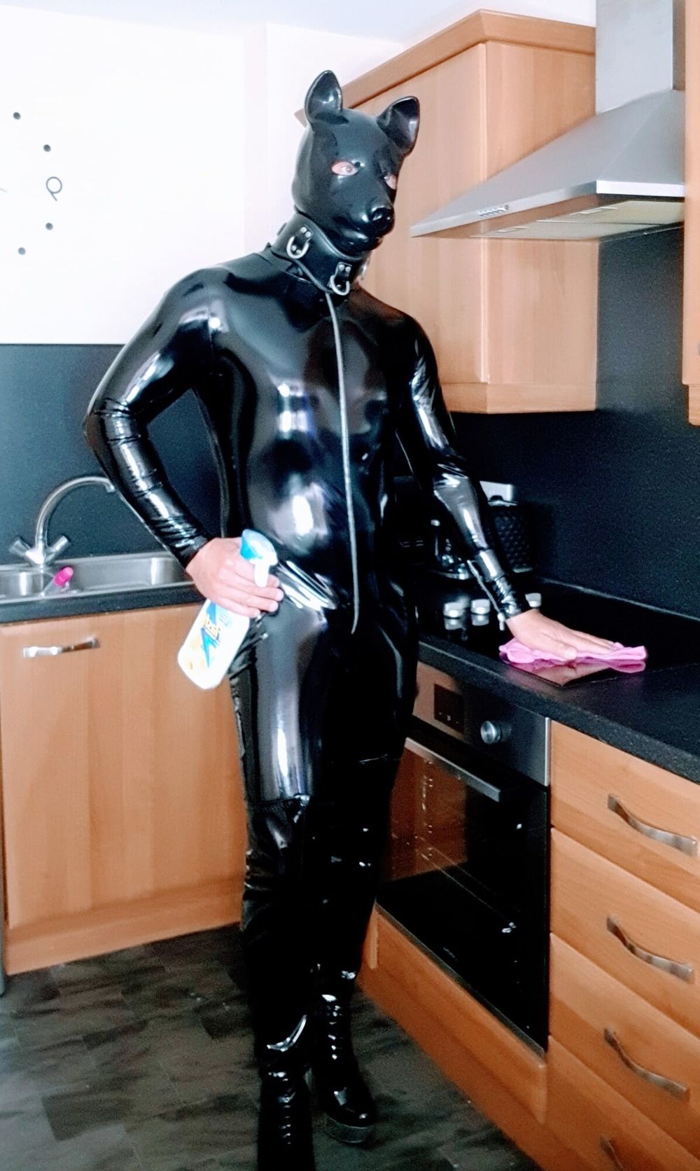 Rubberpup1072 doing house work #8