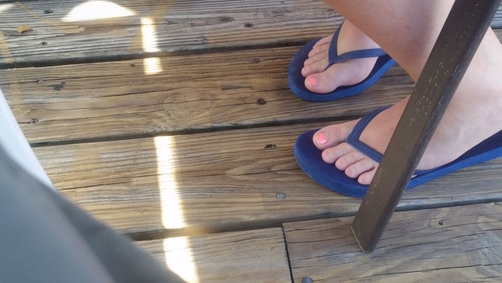 My girls feet in different situations and sandal #10