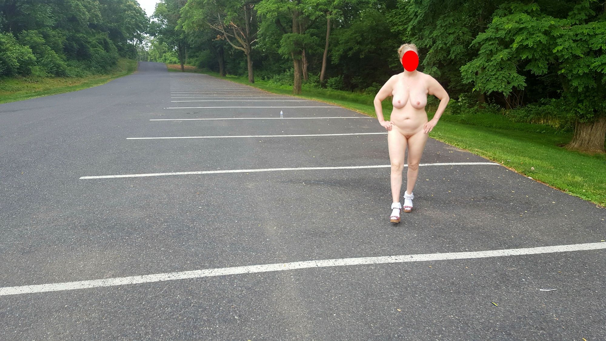 naked parking lot walk #37