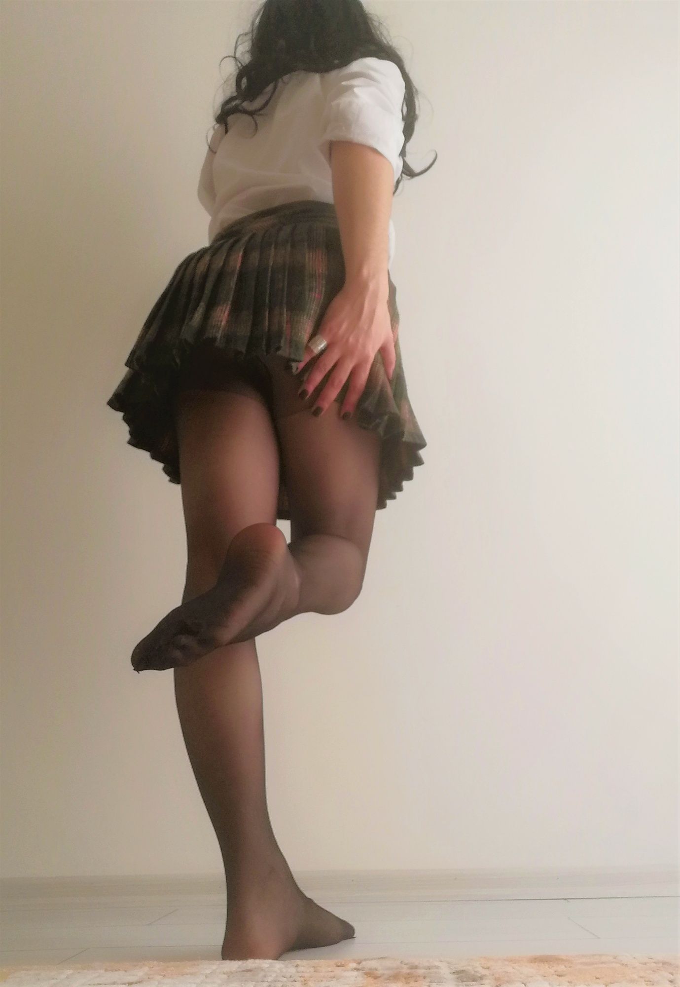 Black Pantyhose & Skirt #30