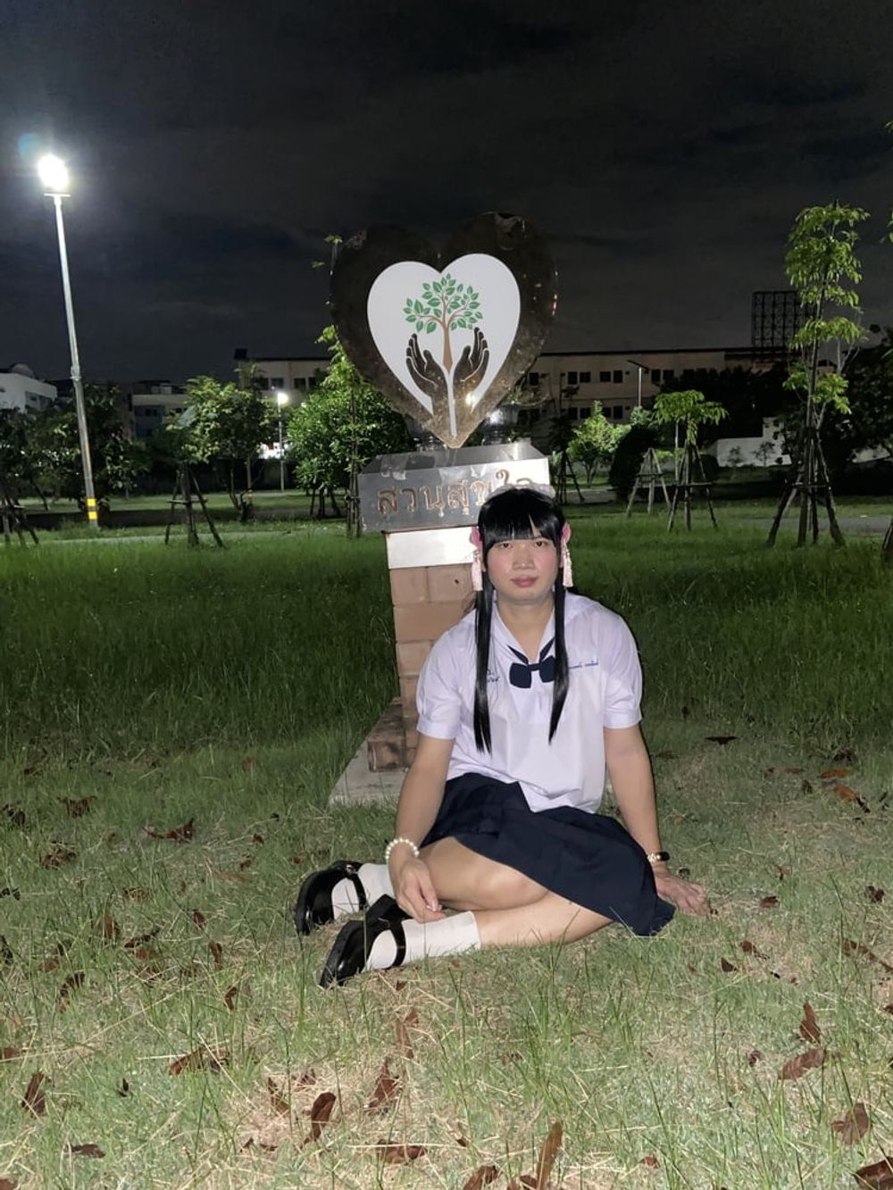 FN003 I dressed in my junior high school uniform #28