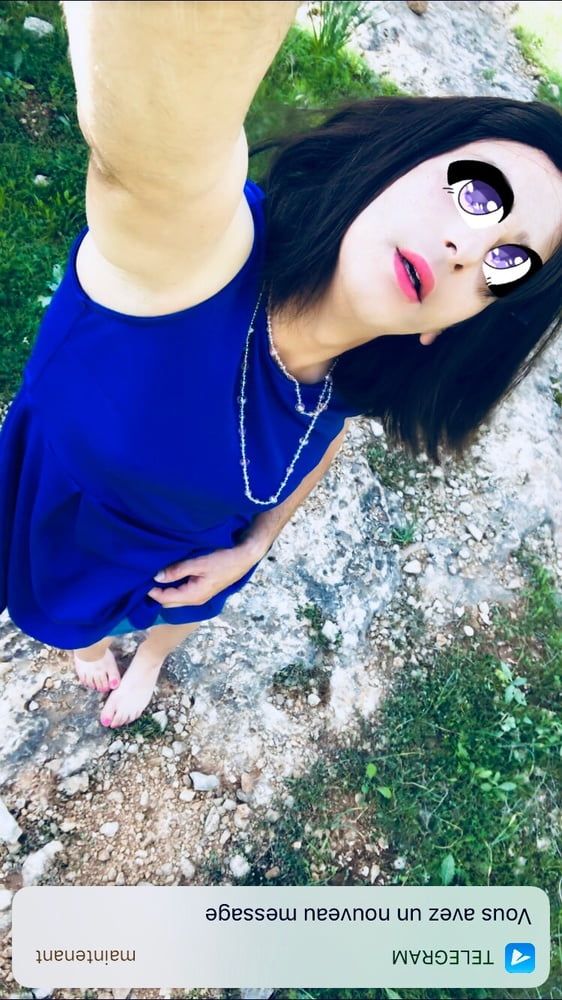 Blue dress and nature  #18