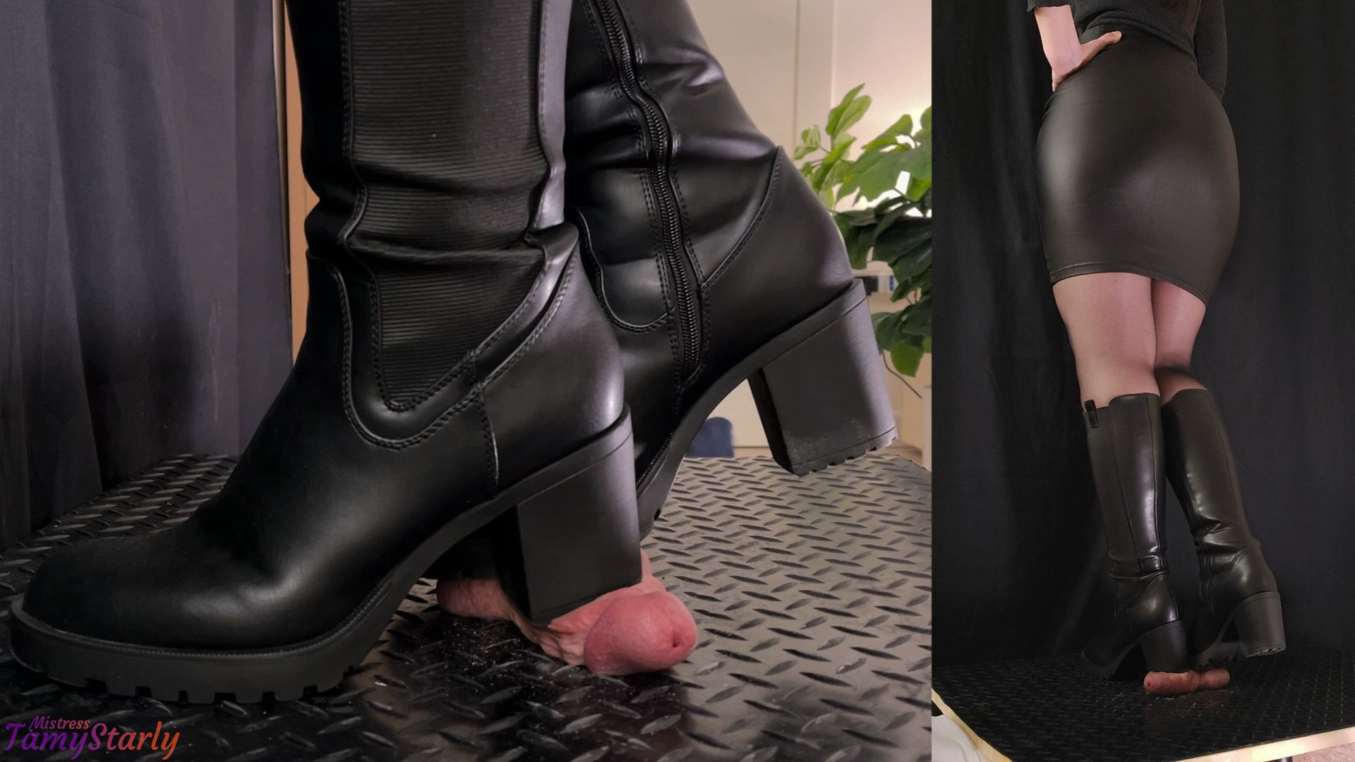 Boss Punishment in Leather Boots - Bootjob, Shoejob #4