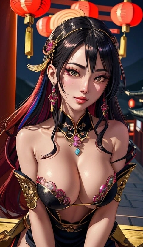 cute Chinese girl in temple (Ai model) #25