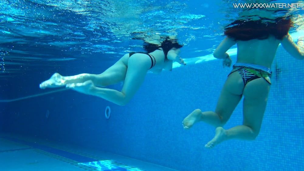  Sheril and Diana Rius Underwater Swimming Pool Erotics #22