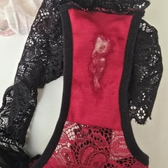 My Dirty panties for you to sniff and lick my juicy wetness
