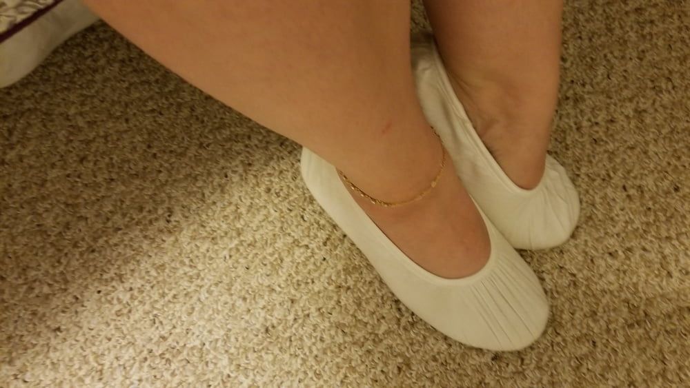 Playing in my shoe closet pretty feet heels flats milf  wife #11