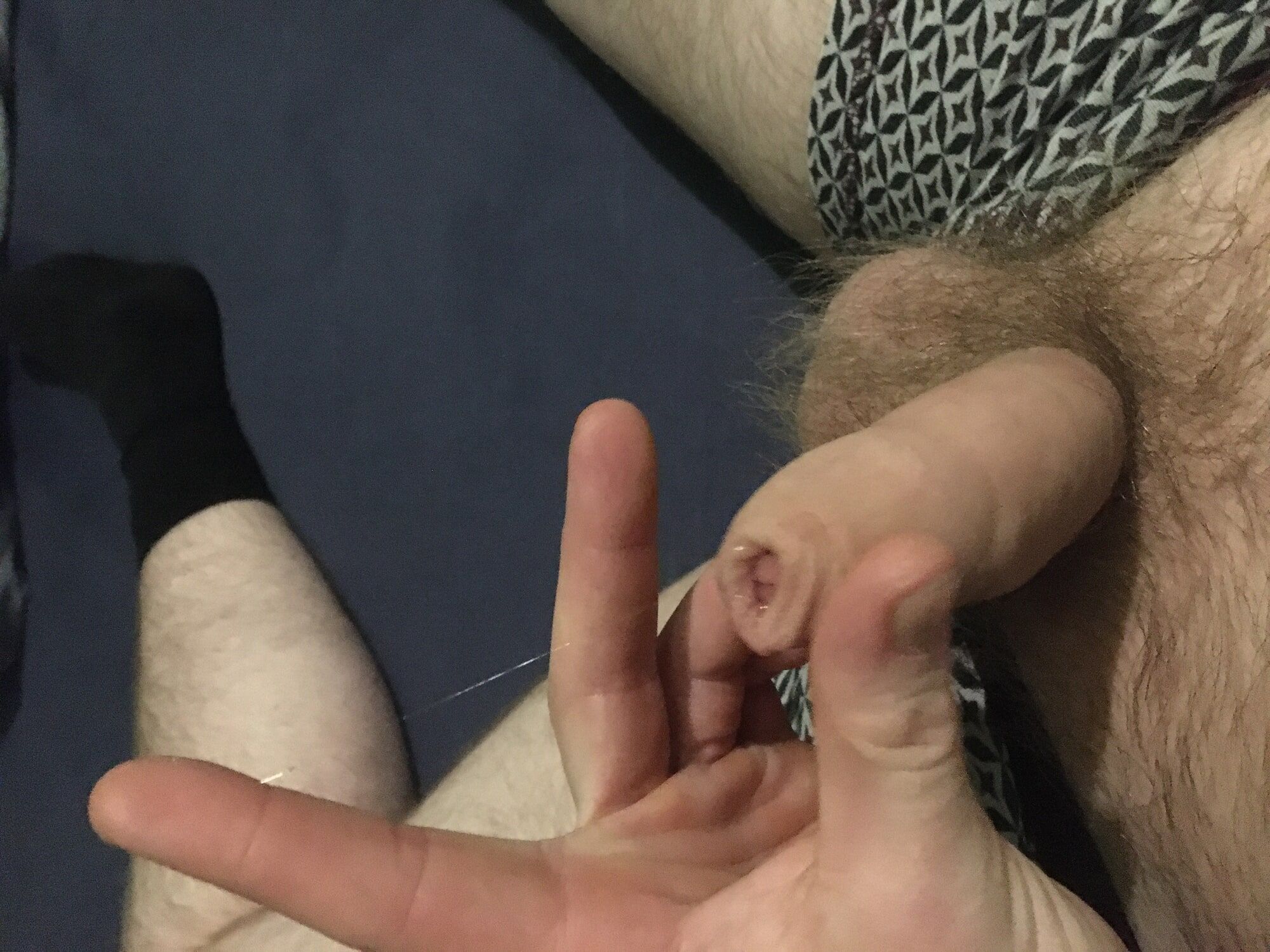 Hairy Dick And Balls Foreskin Pre-cum Play #22