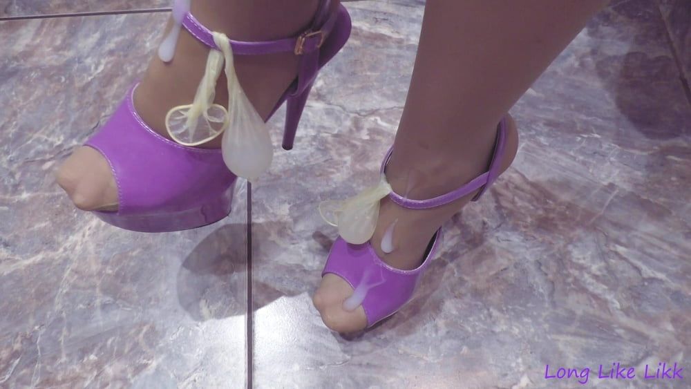 I put on purple shoes #4