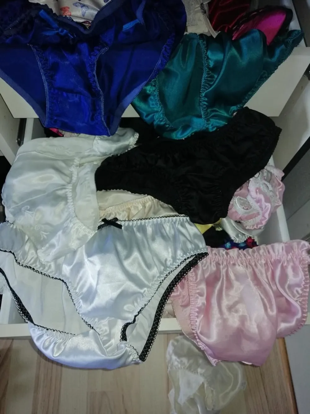 My satin panty drawer #3