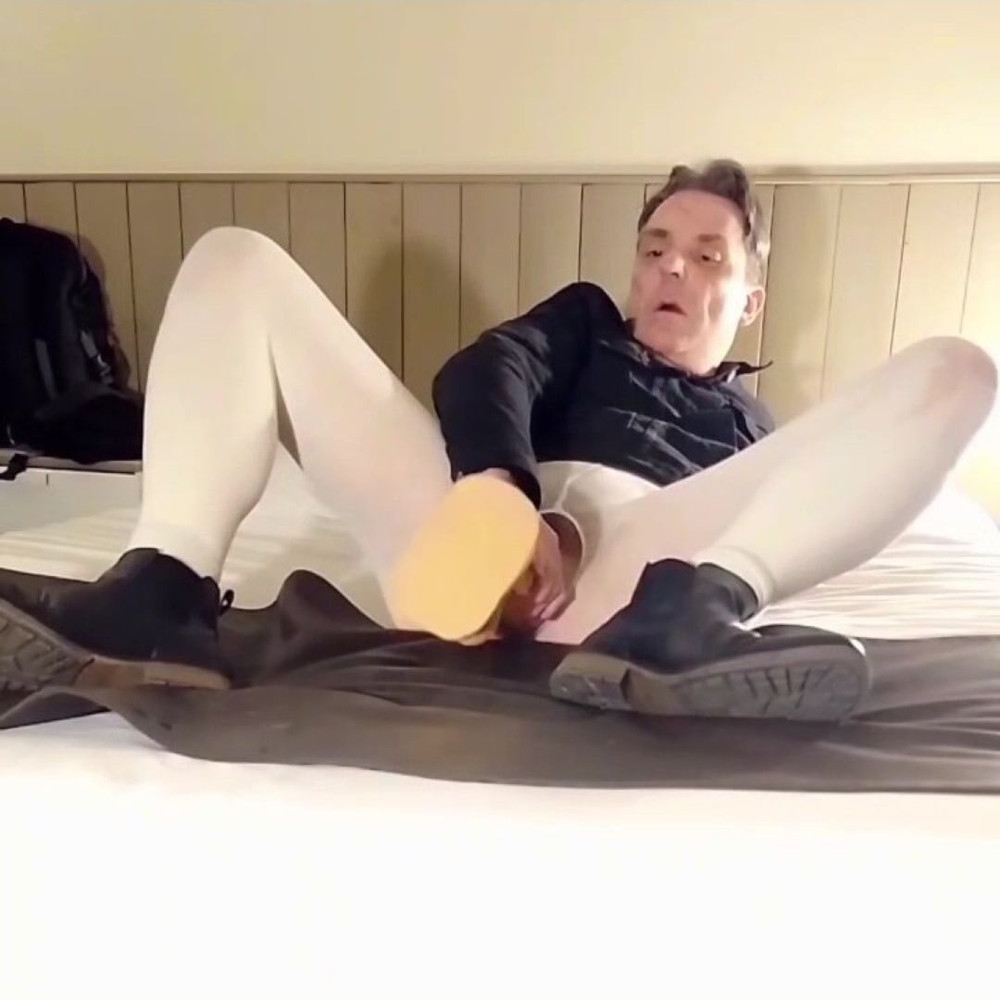 Best Moments - Open White Pantyhose and Dildo Riding #31