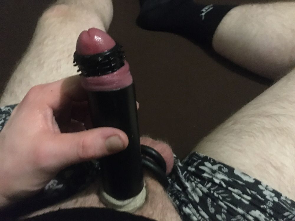 Balls With Rings And Cock With Cocksleeves And Bound #9