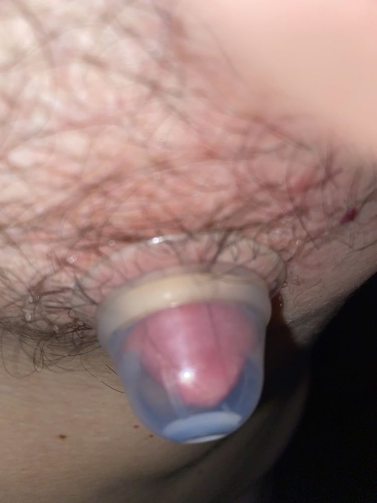 Nipple stretching with suction cups  #2