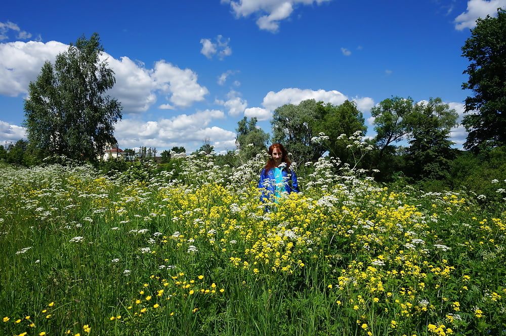 My Wife in White Flowers (near Moscow) #17
