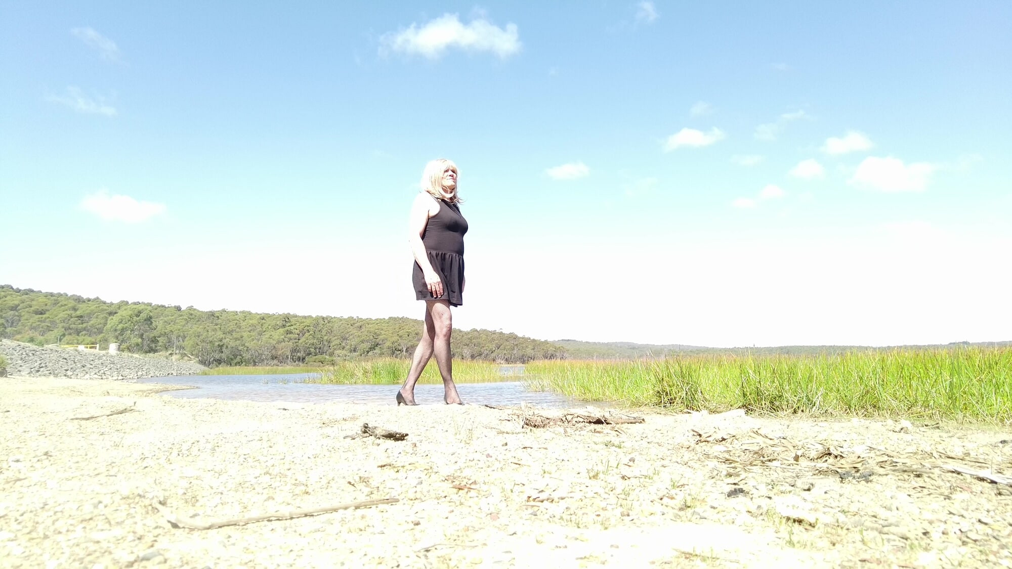 Crossdress Roadtrip - Lakeside Pantie drop #4