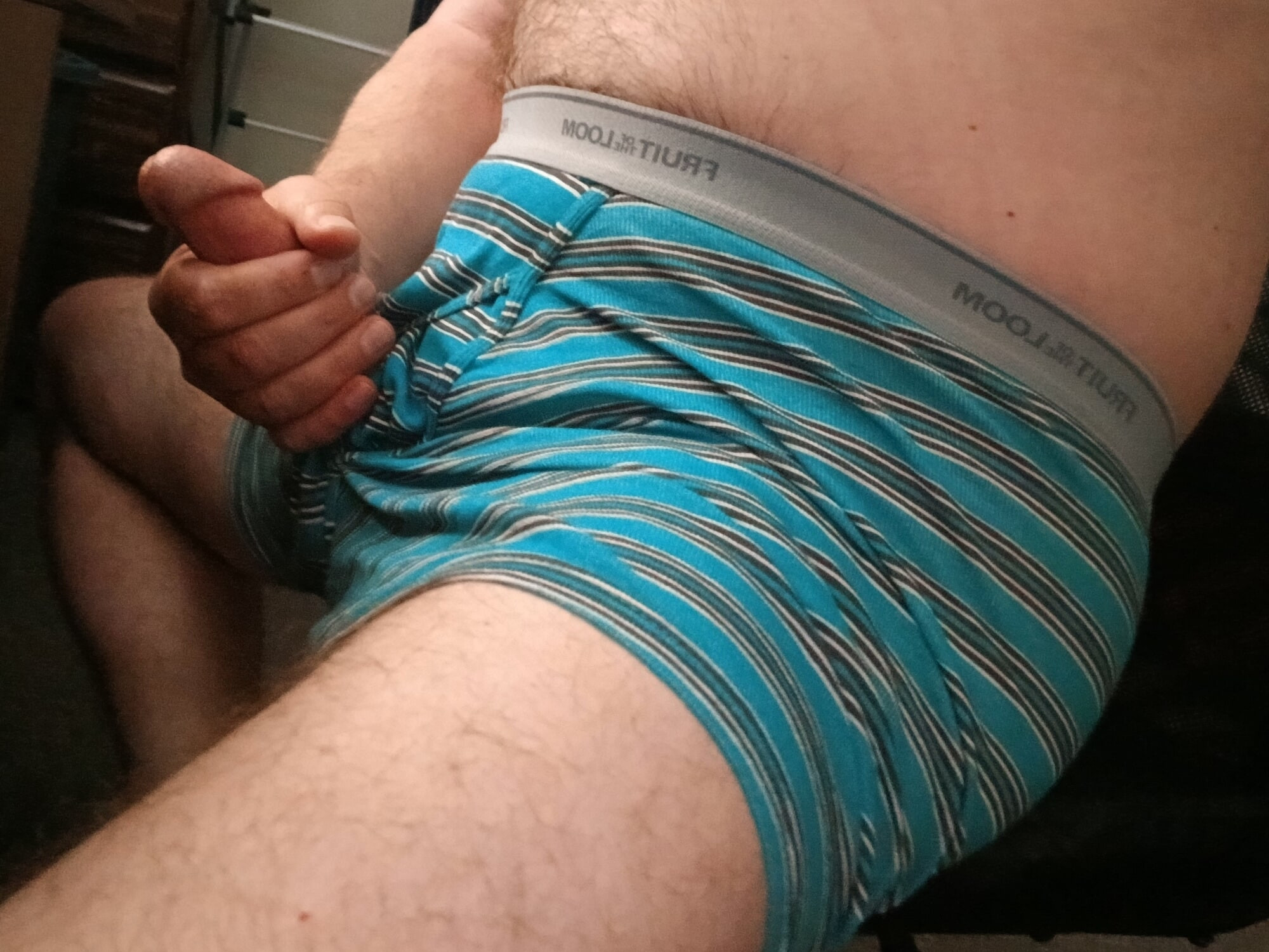 Striped teal FTL boxerbriefs  #3