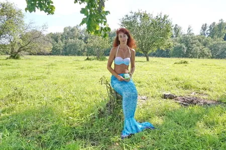 mermaid under the tree         