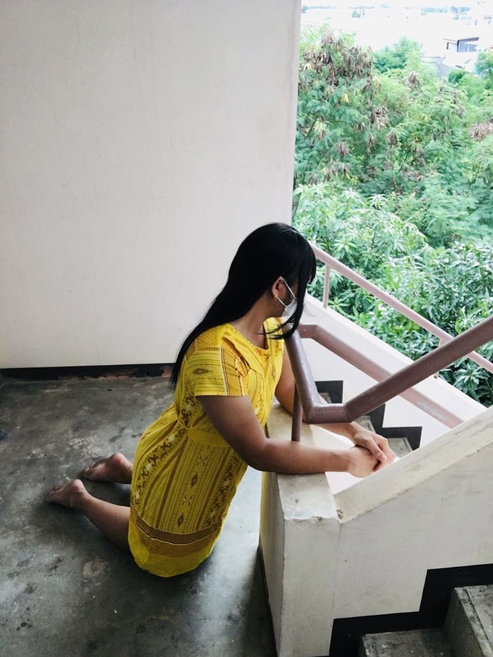 Dress Yellow Teen ladyboy #36