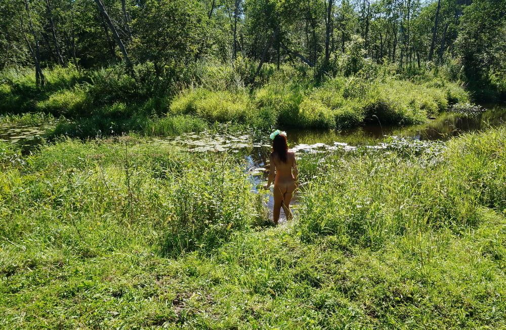 in a weedy pond #41