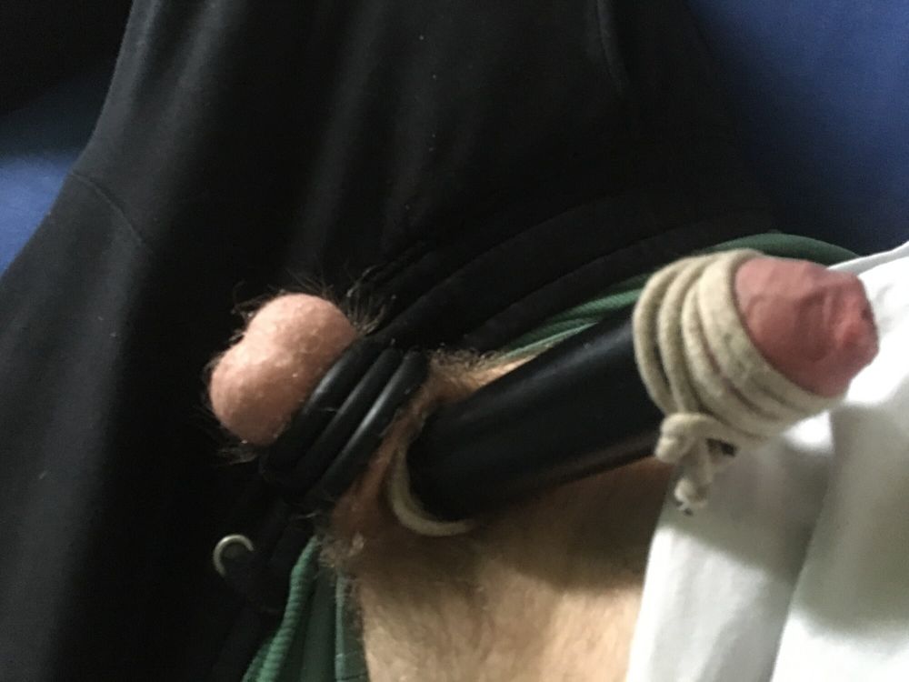 Balls With Rings And Bound Dick With Fleshlights #22