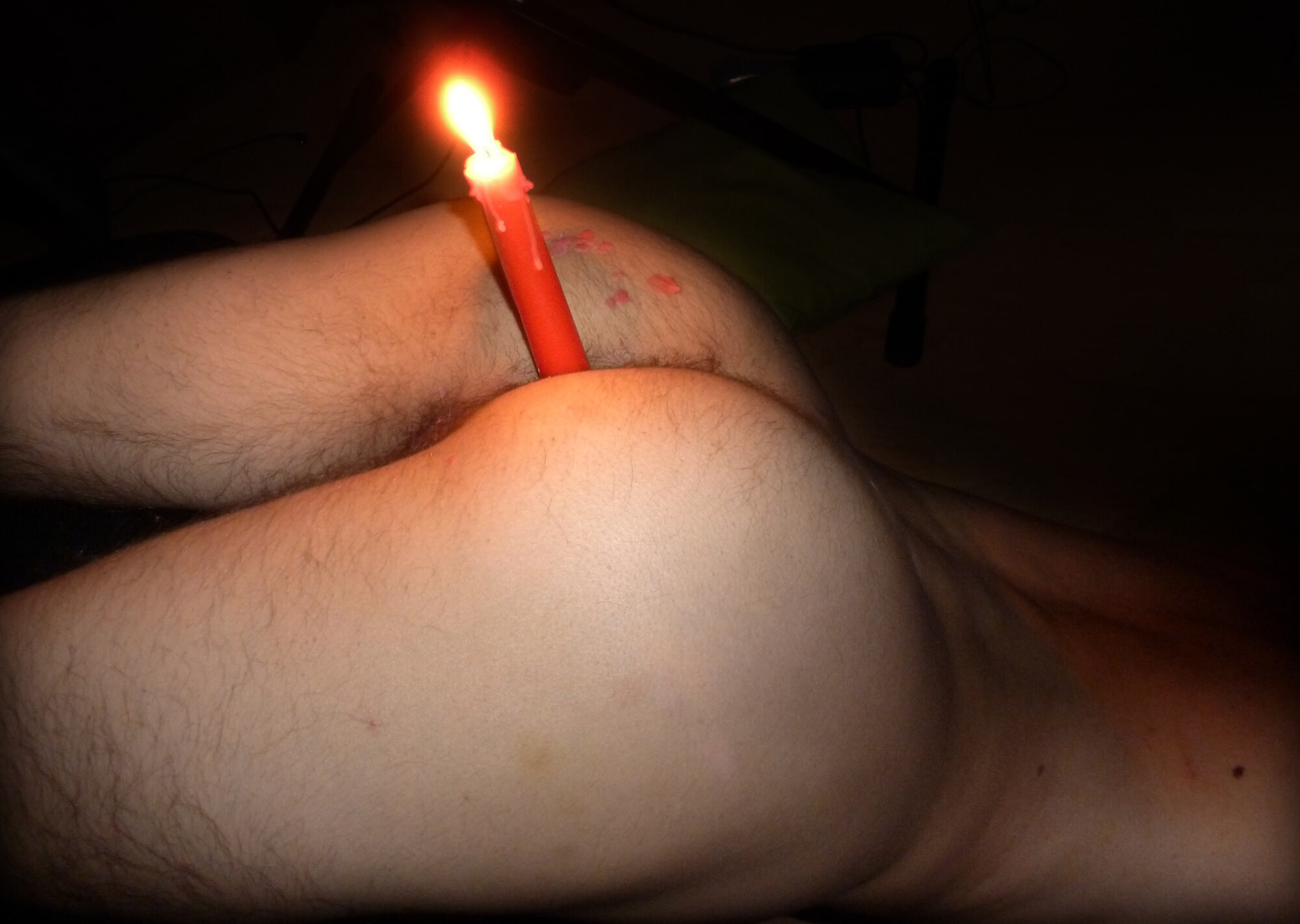 Candle in ass