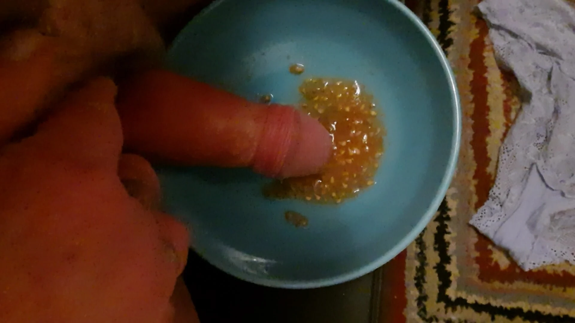 cbt. chilli seeds. thumb tacks. dildo. apple.