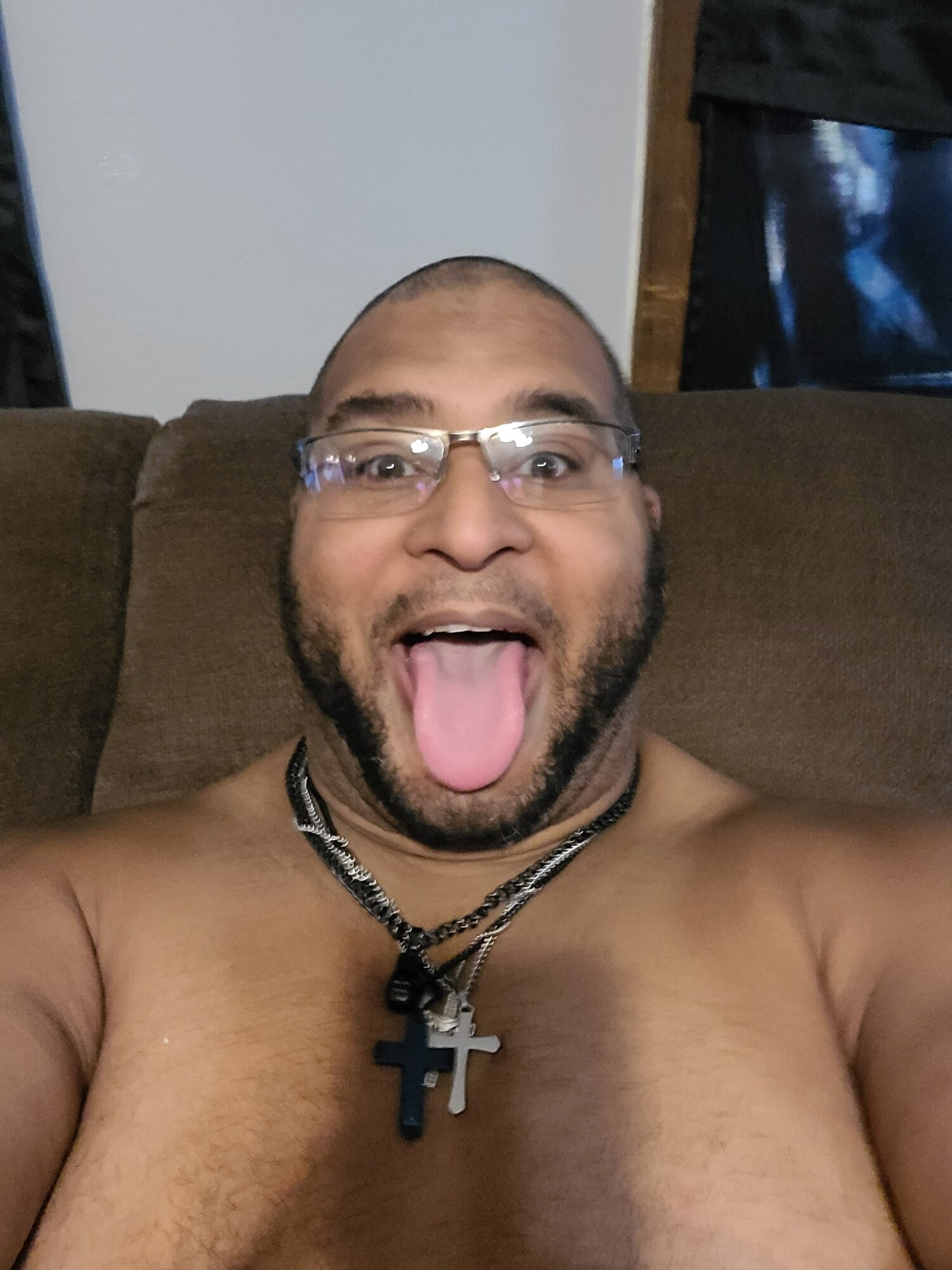 Stroking my oiled cock #15