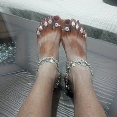 Beautiful transgender foot net