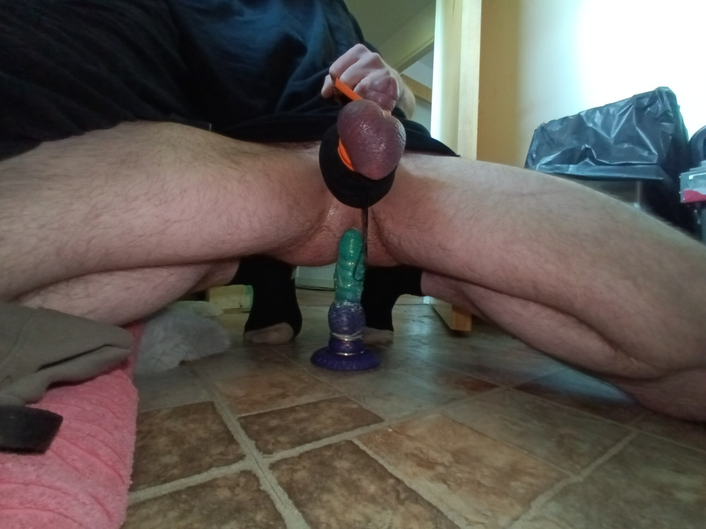 Anal dildo and home prostate exploration  #2