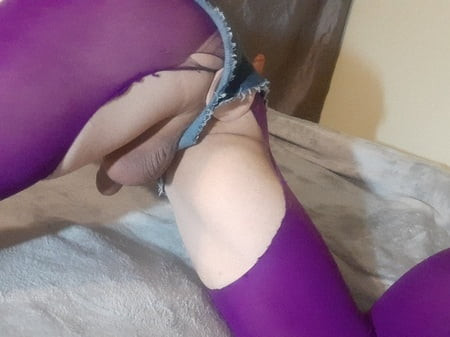 Short shorts, torn nylons, and ass