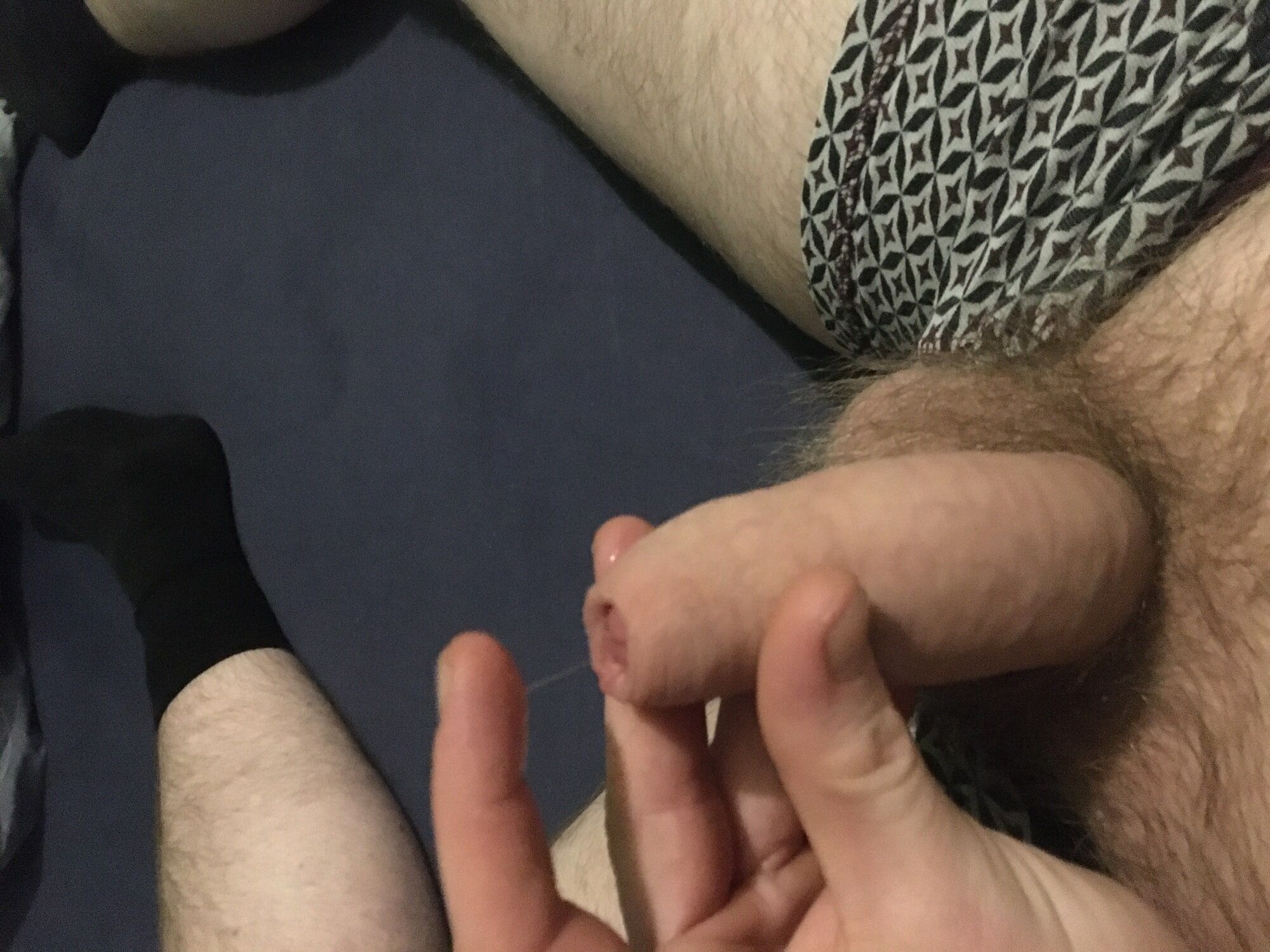 Hairy Dick And Balls Foreskin Pre-cum Play #13