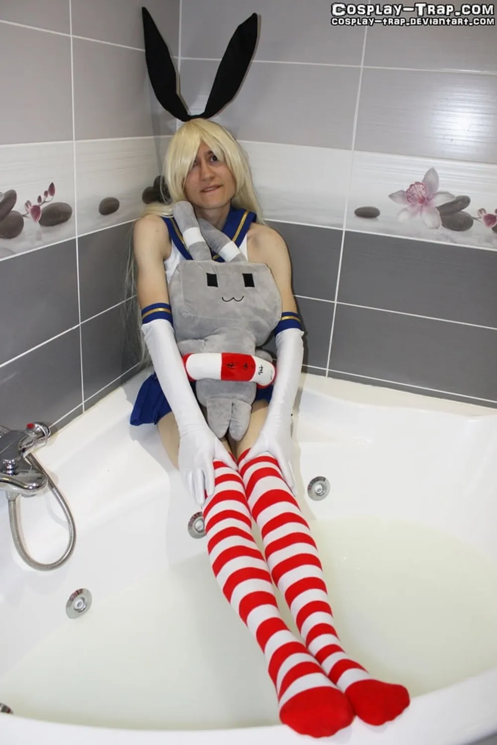  Crossdress cosplay wet Shimakaze #4