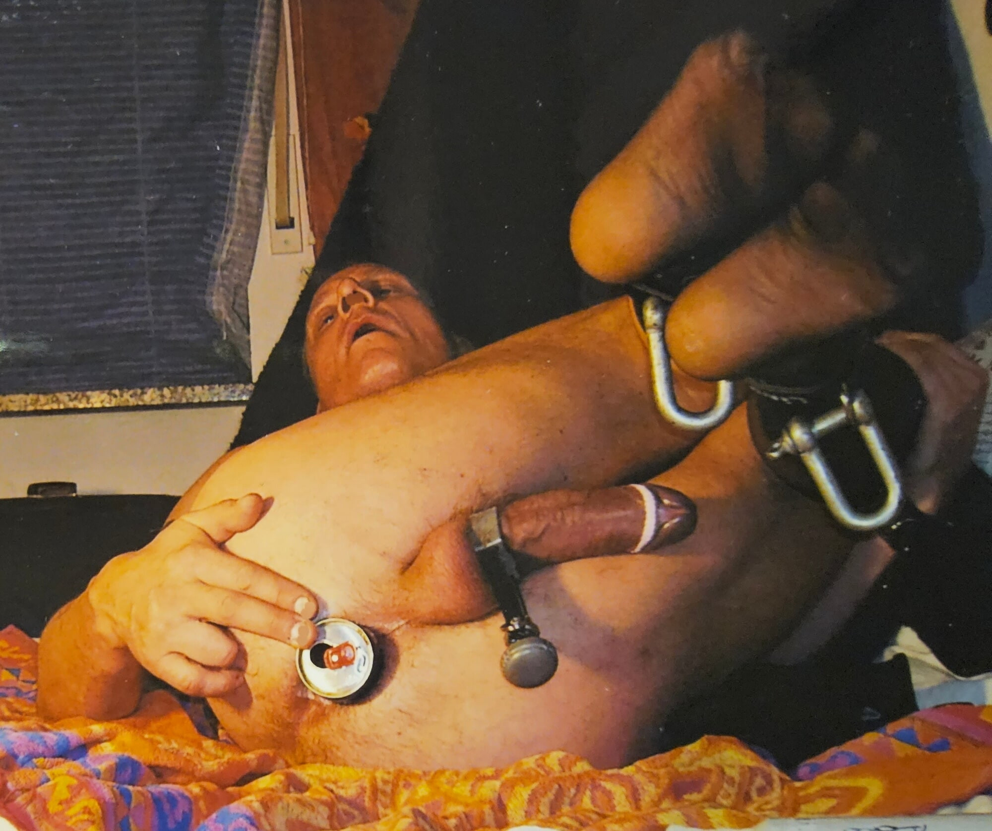 Can in Ass+ Nylon Socks and Cuffs kinky Style