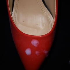 small handjob on heels
