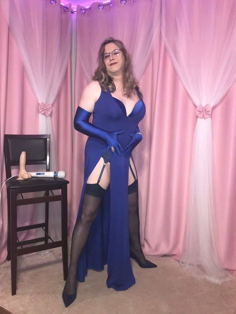  Joanie - Blue Maxi Vest Dress and Lady Marlene Part 3 #33