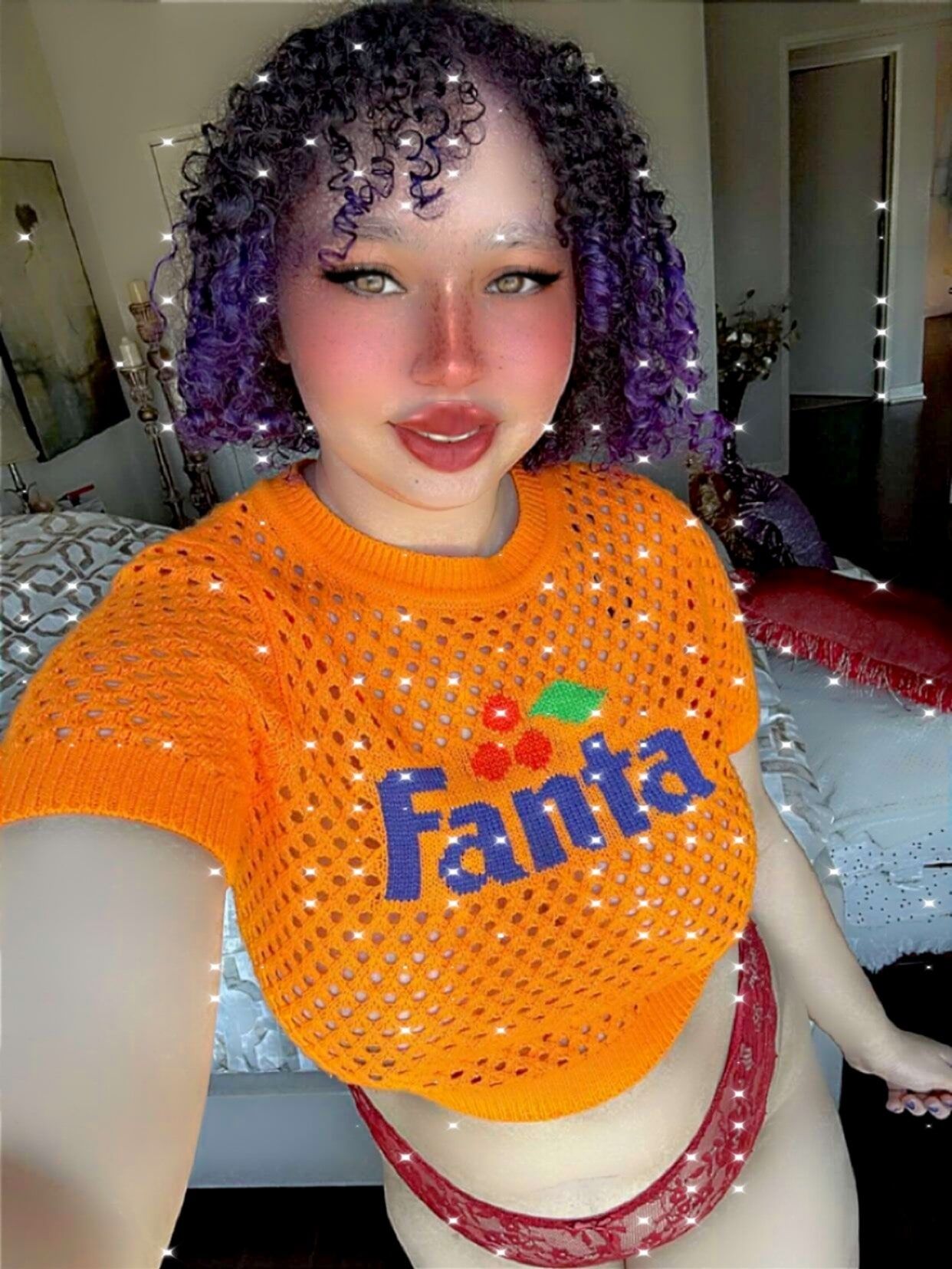 Big Tiddy Orange Fanta Girl Aamira Ardalan