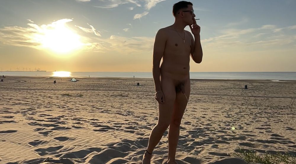  German boy on the nudist beach #5