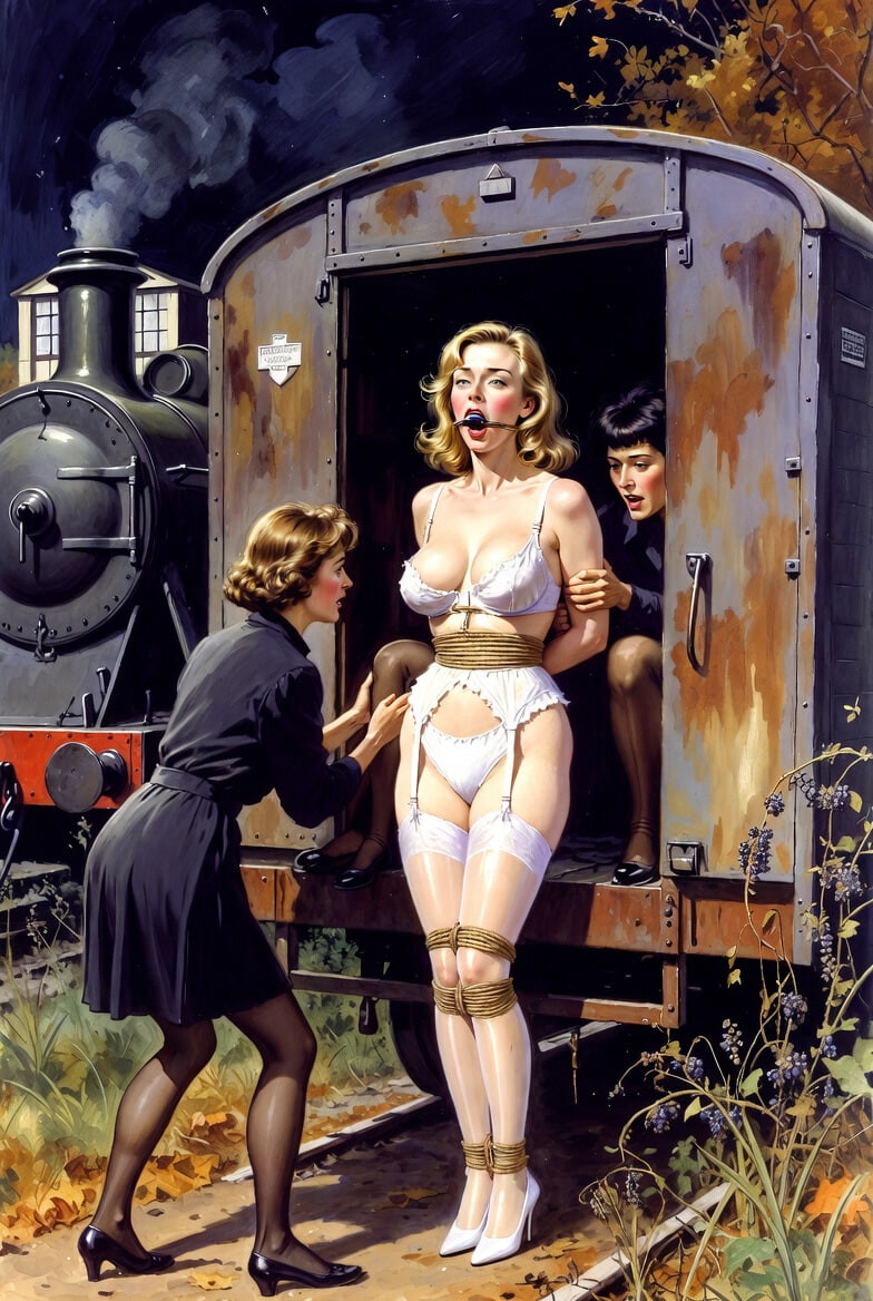 Pixwhores Experimental Enhanced: Stockings in the Railyard 1 #56