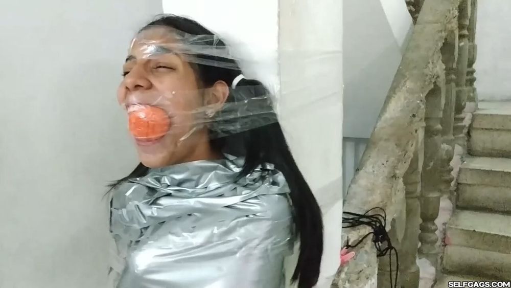 Mummified Latina Slut Mouth Hooked And Helpless #39