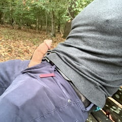 Jerking off on the train and in public