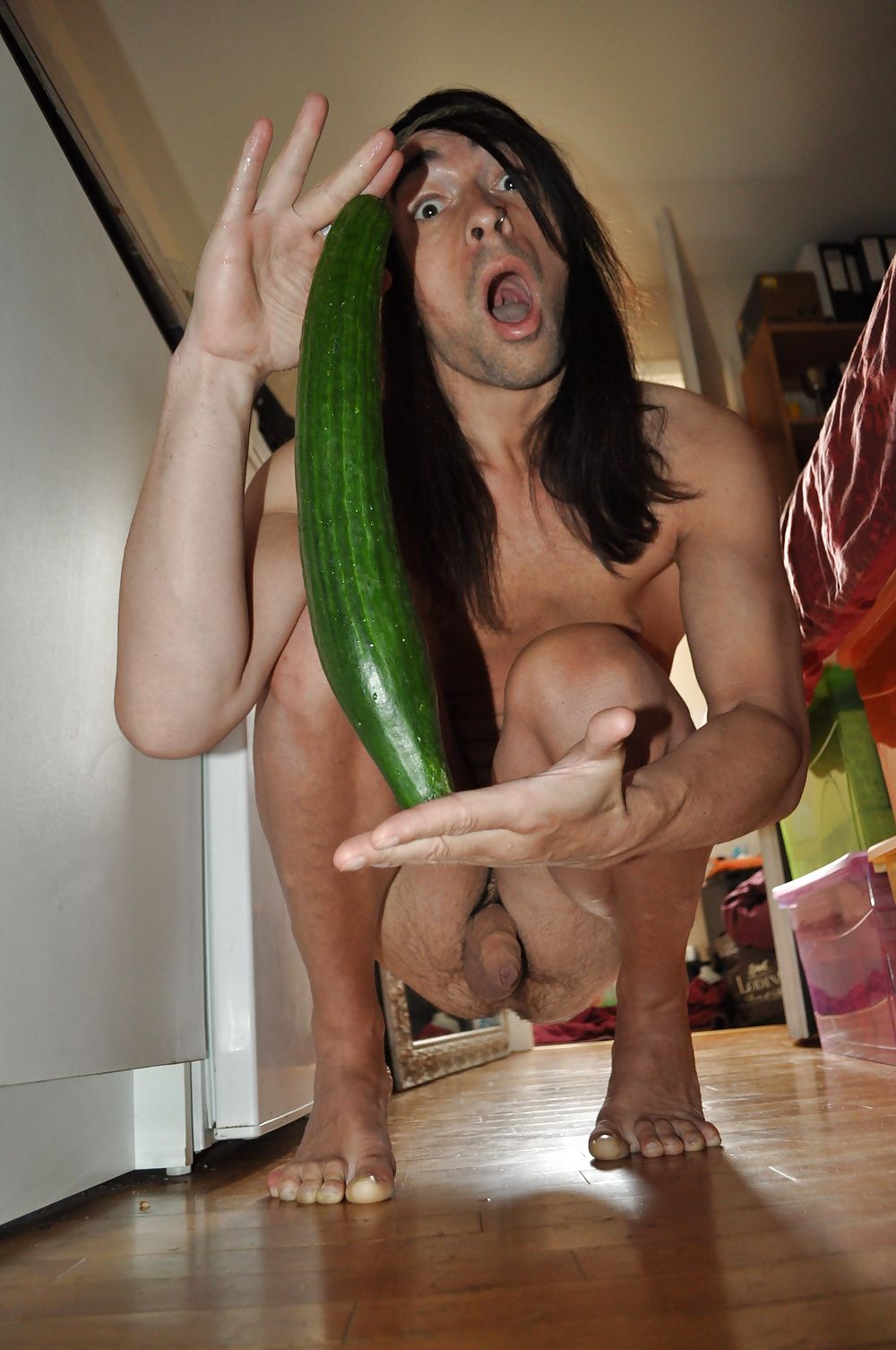 Tygra gets off with two huge cucumbers #15