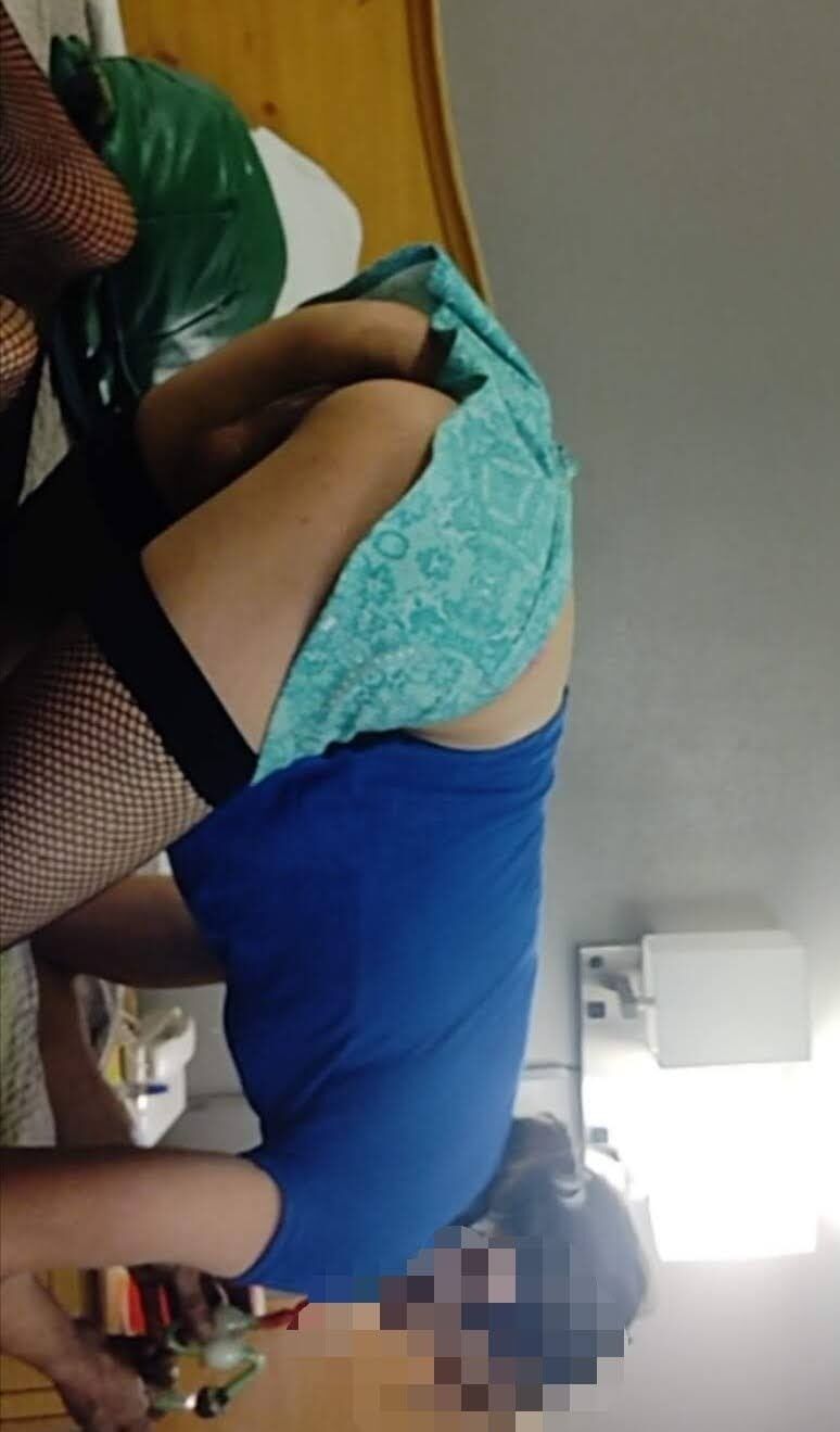 Mostly ass shots trying on clothes