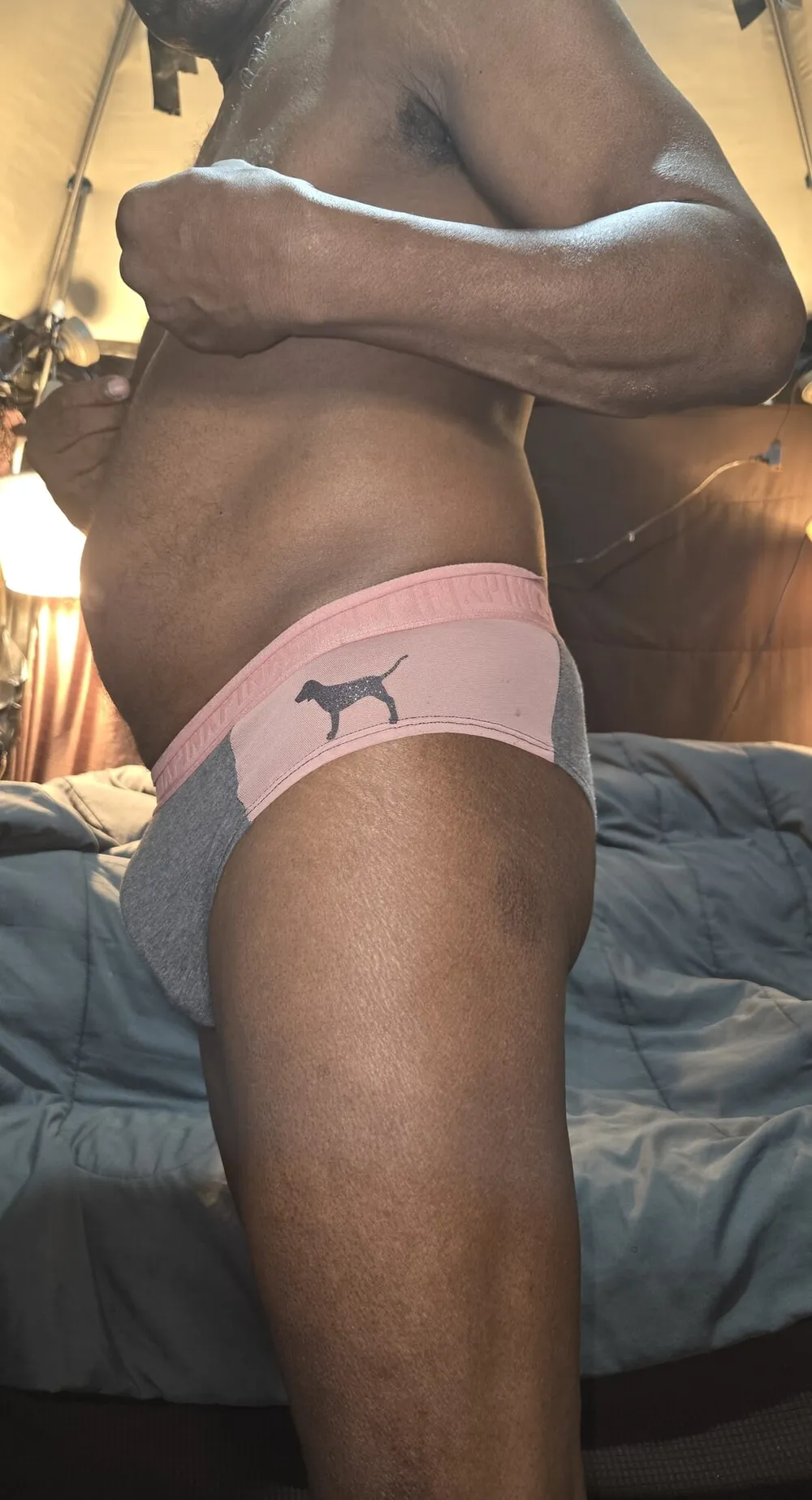 Straight Man Modeling in Panties #7