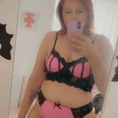My partner in her birthday suit