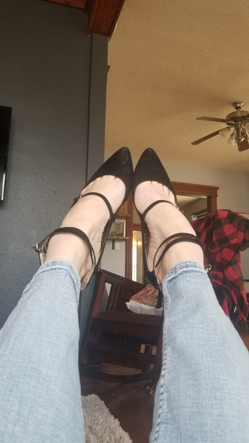 Wearing and Fucking my Girlfriends Shoes #7