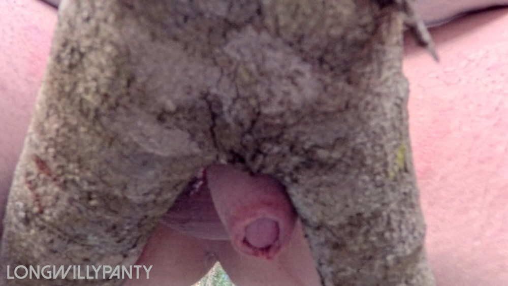 Straight uncut cock fucks a tree branch #5