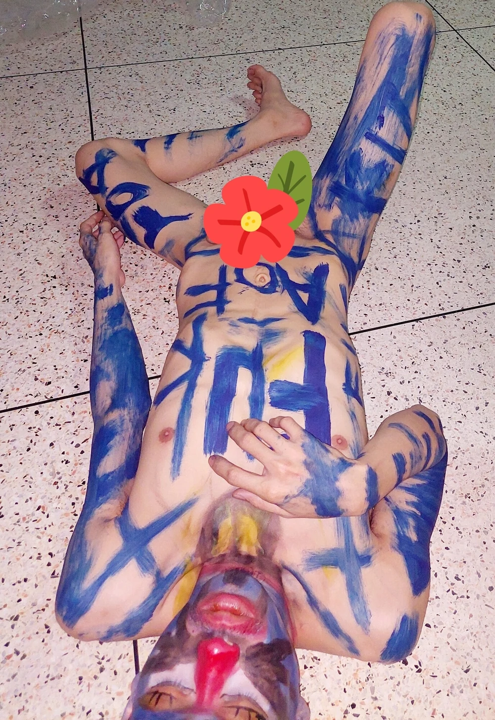 Stripped naked, wrote a clown pen, masturbated #4