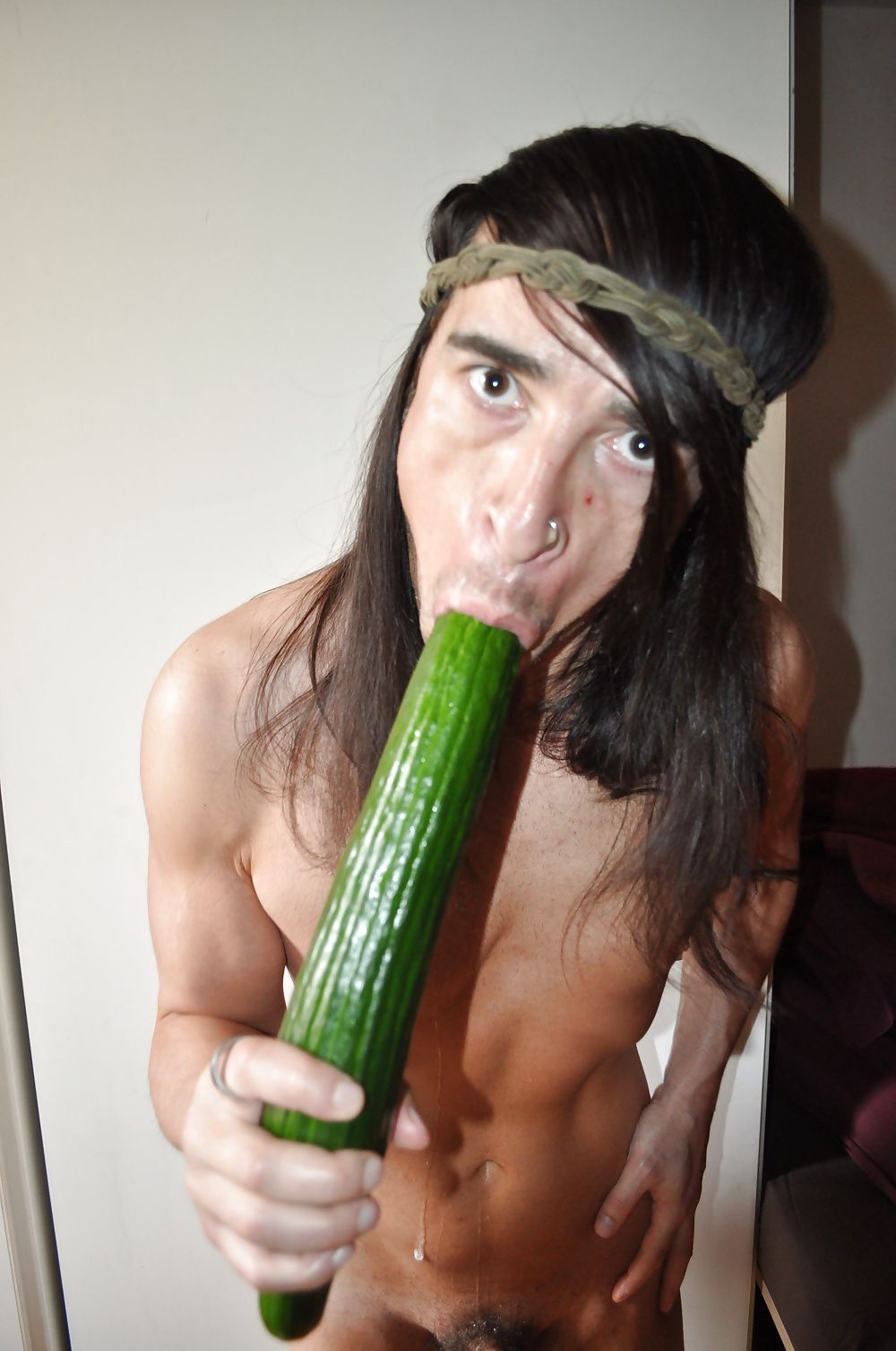 Tygra gets off with two huge cucumbers #31